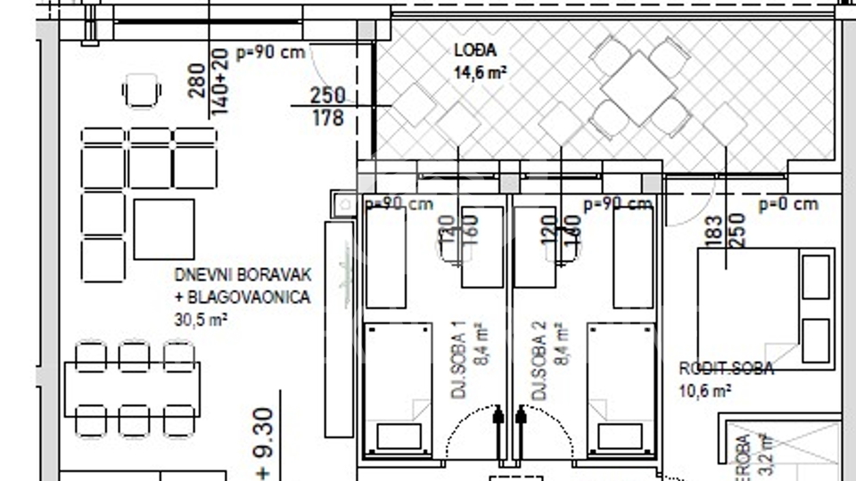 Wohnung, 99 m2, Verkauf, Čakovec - Globetka