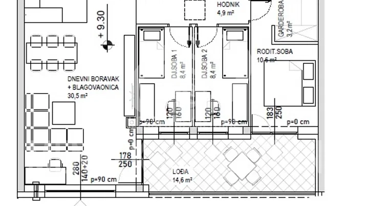 Appartamento, 99 m2, Vendita, Čakovec - Globetka