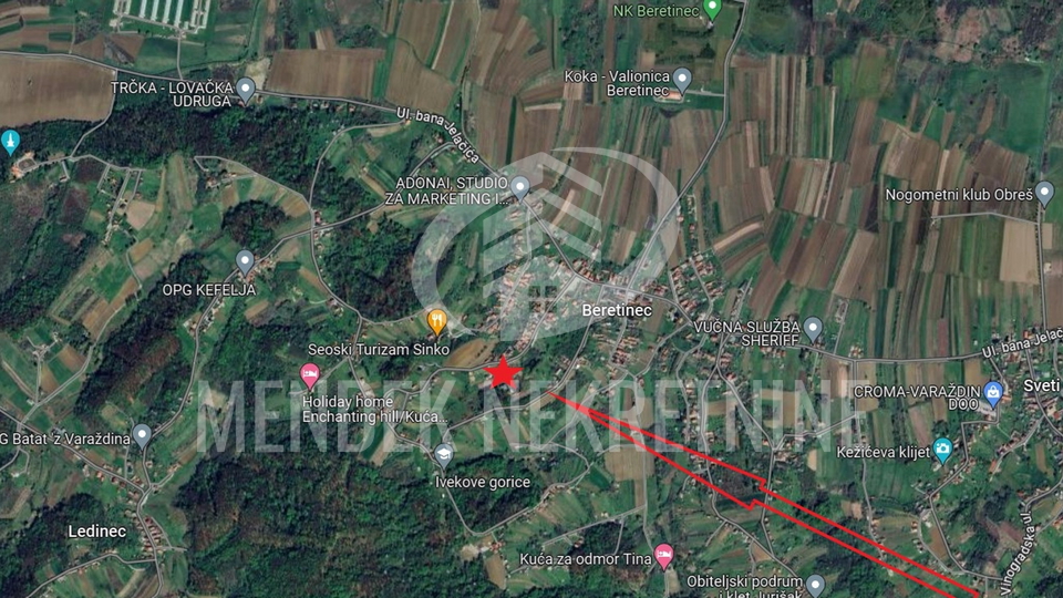 Land, 1237 m2, For Sale, Beretinec