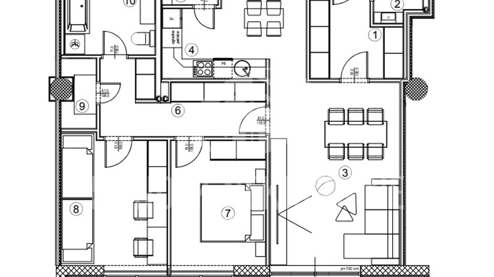 3 soban stan 89 m2&comma; 7&period; kat&comma; Vara&zcaron;din&comma; prodaja
