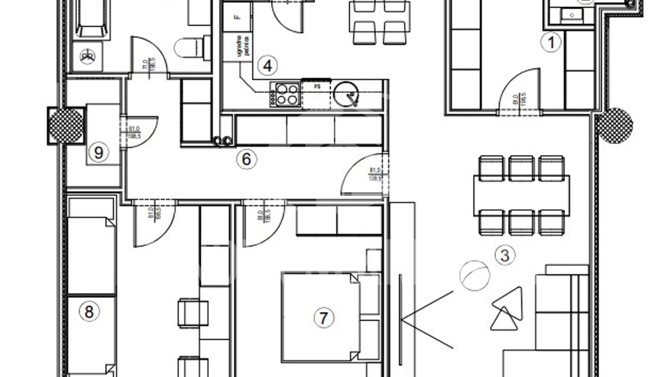 Apartment&comma; 95 m2&comma; For Sale&comma; Vara&zcaron;din - Centar