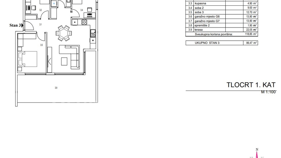Holiday Apartment, 86 m2, For Sale, Rijeka - Kantrida