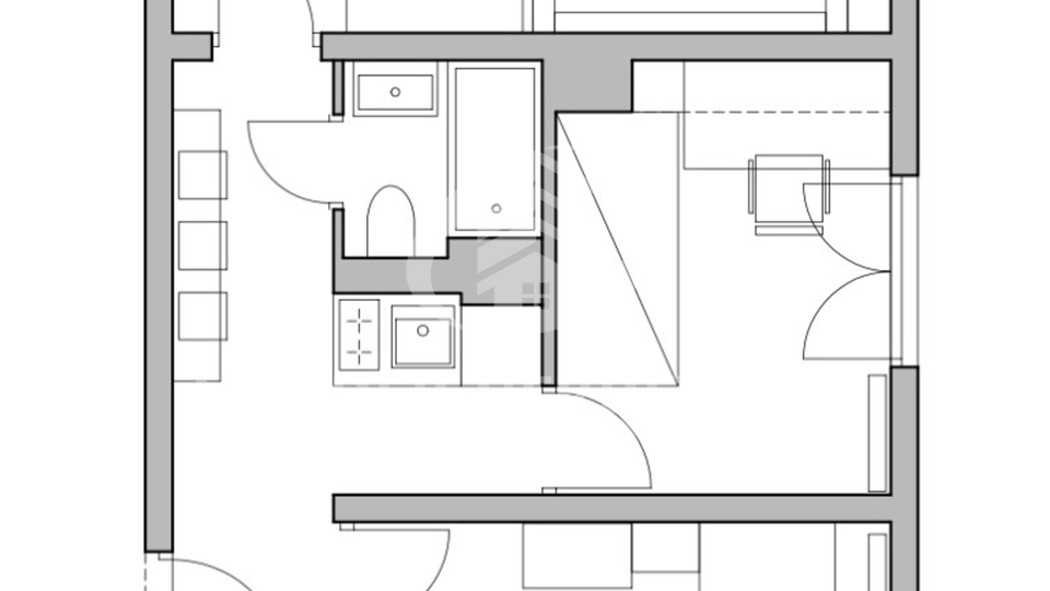 Wohnung, 47 m2, Verkauf, Zagreb - Voltino