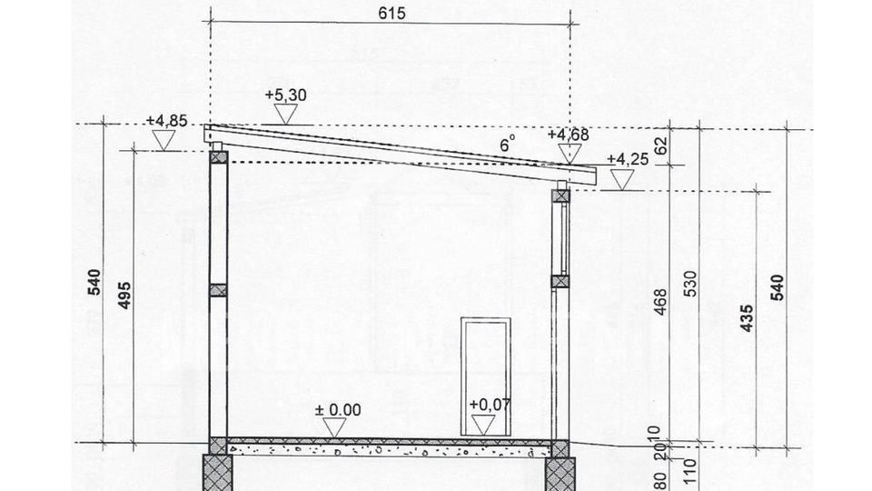 HALA OD 160 m2 - LJUBEŠĆICA