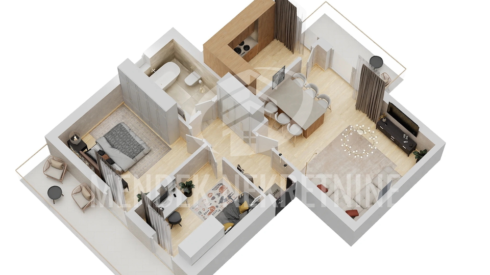 Appartamento&comma; 79 m2&comma; Vendita&comma; Tre&scaron;njevka - Jug - Jarun