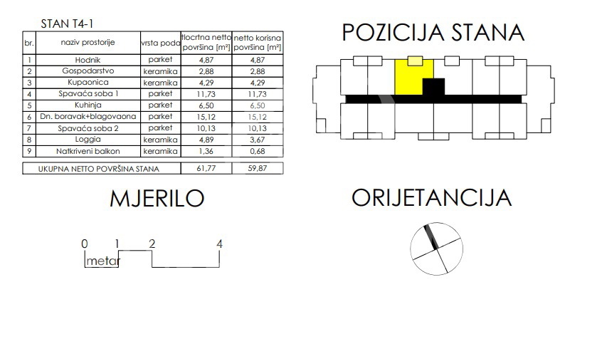Apartment, 59 m2, For Sale, Varaždin - Jalkovečka