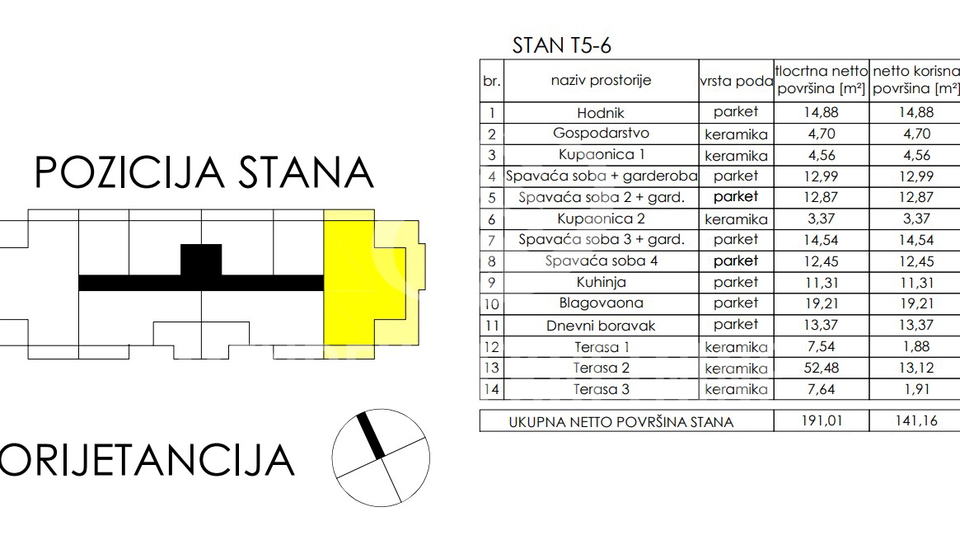 Apartment, 141 m2, For Sale, Varaždin - Jalkovečka