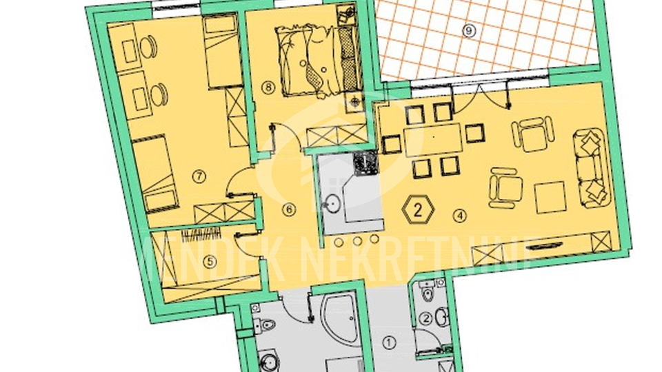 USELJIVO!  110,30 m2, prizemlje, natkriveno parkirno mjesto, Varaždin, centar, prodaja