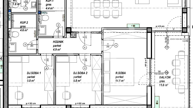 Apartment&comma; 106 m2&comma; For Sale&comma; &Ccaron;akovec - Globetka