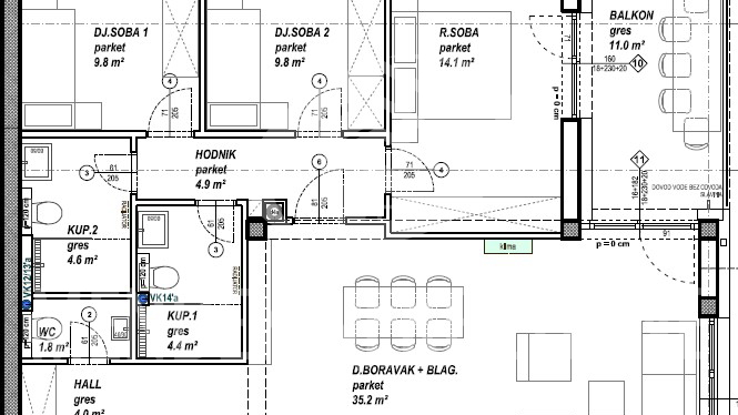 Apartment&comma; 106 m2&comma; For Sale&comma; &Ccaron;akovec - Globetka