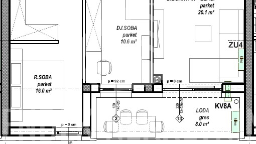 Wohnung&comma; 74 m2&comma; Verkauf&comma; &Ccaron;akovec - Globetka