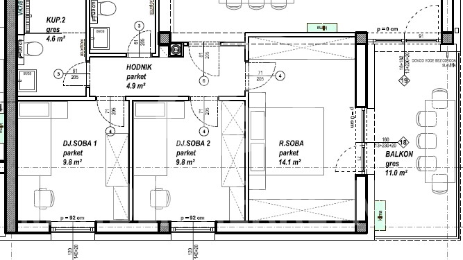 Wohnung&comma; 104 m2&comma; Verkauf&comma; &Ccaron;akovec - Globetka