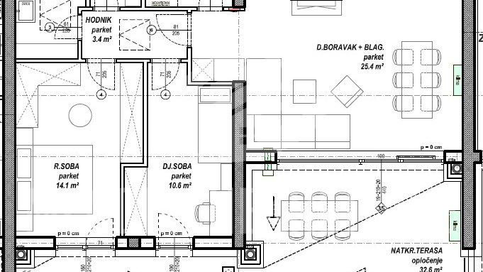 Apartment&comma; 105 m2&comma; For Sale&comma; &Ccaron;akovec - Globetka