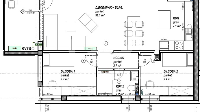 Apartment&comma; 103 m2&comma; For Sale&comma; &Ccaron;akovec - Globetka
