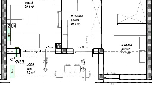 Wohnung&comma; 74 m2&comma; Verkauf&comma; &Ccaron;akovec - Globetka