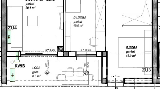 Apartment&comma; 74 m2&comma; For Sale&comma; &Ccaron;akovec - Globetka