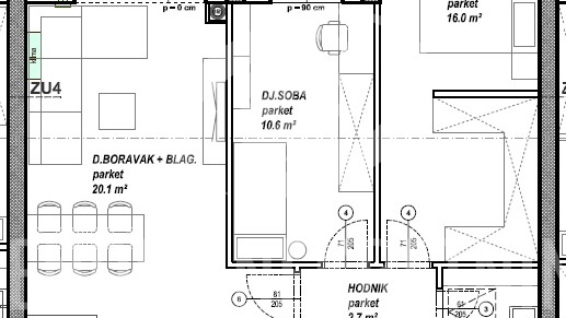 Apartment&comma; 74 m2&comma; For Sale&comma; &Ccaron;akovec - Globetka