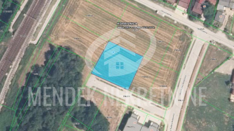 Land&comma; 1113 m2&comma; For Sale&comma; Koprivnica - Dubovec