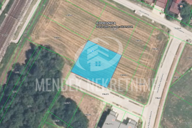 Land, 1113 m2, For Sale, Koprivnica - Dubovec