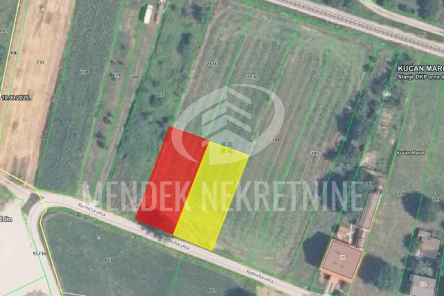 Land, 615 m2, For Sale, Kućan Marof