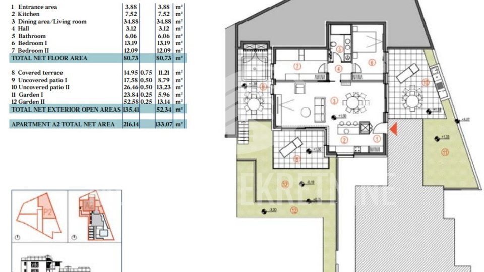 Wohnung&comma; 142 m2&comma; Verkauf&comma; Primo&scaron;ten