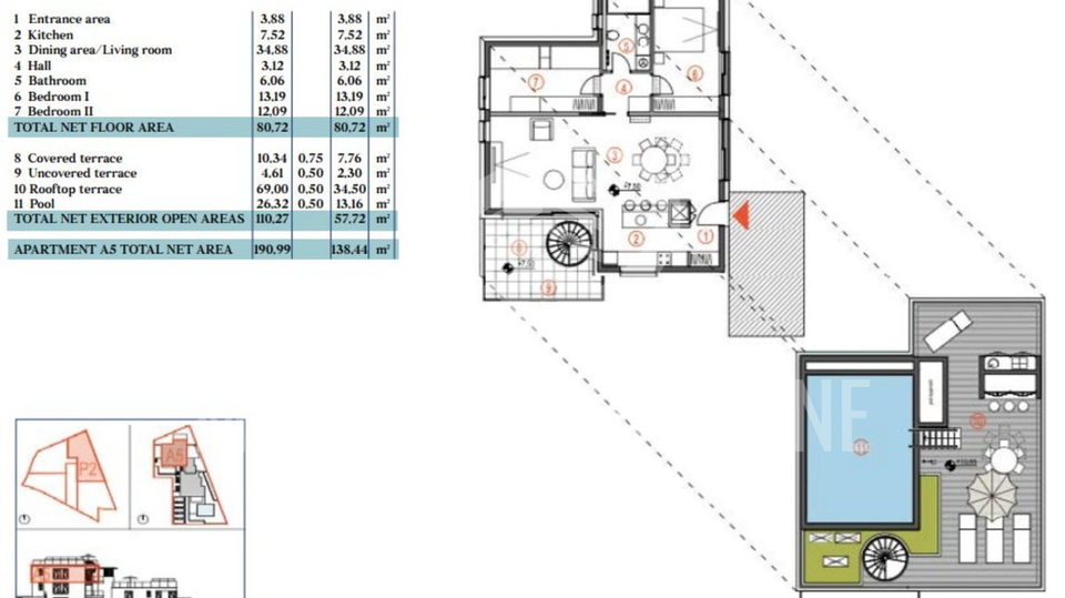 Apartment&comma; 147 m2&comma; For Sale&comma; Primo&scaron;ten