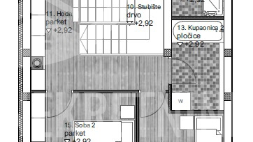 BEZ PROVIZIJE! U IZGRADNJI! Luksuzna kuća u nizu/STAN 121 m2, okućnica 75 m2