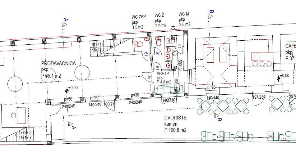 Caffe bar za zakup &vert; 185 m&sup2; &plus; terasa &vert; Strogi Centar Vara&zcaron;dina