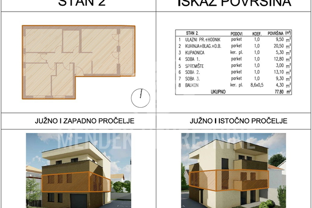 Apartment, 77 m2, For Sale, Varaždin - Bronx