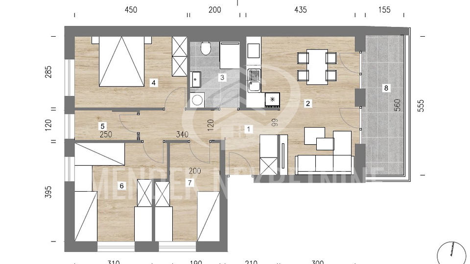 Apartment&comma; 77 m2&comma; For Sale&comma; Vara&zcaron;din - Bronx