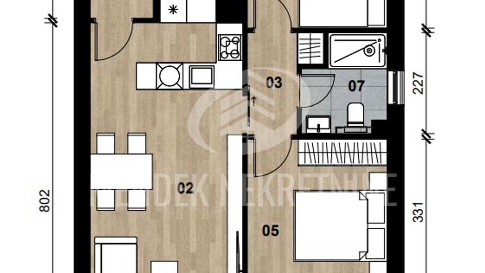 Apartment, 70 m2, For Sale, Novi Zagreb - Dugave