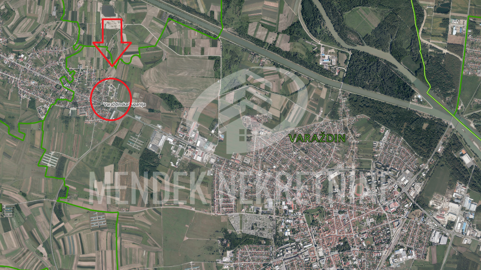 Grundstück, 1104 m2, Verkauf, Varaždin - Hrašćica