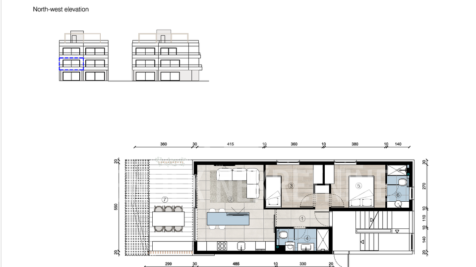Ferienwohnung, 63 m2, Verkauf, Povljana