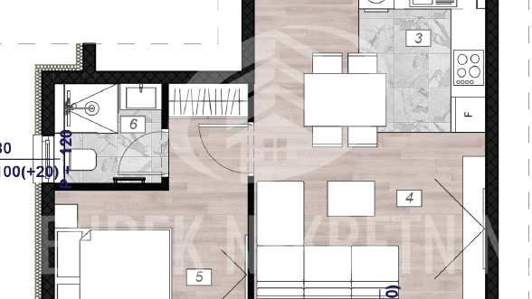 Apartment&comma; 52 m2&comma; For Sale&comma; Povljana