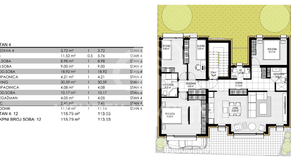 Apartment&comma; 113 m2&comma; For Sale&comma; Osijek - Donji grad
