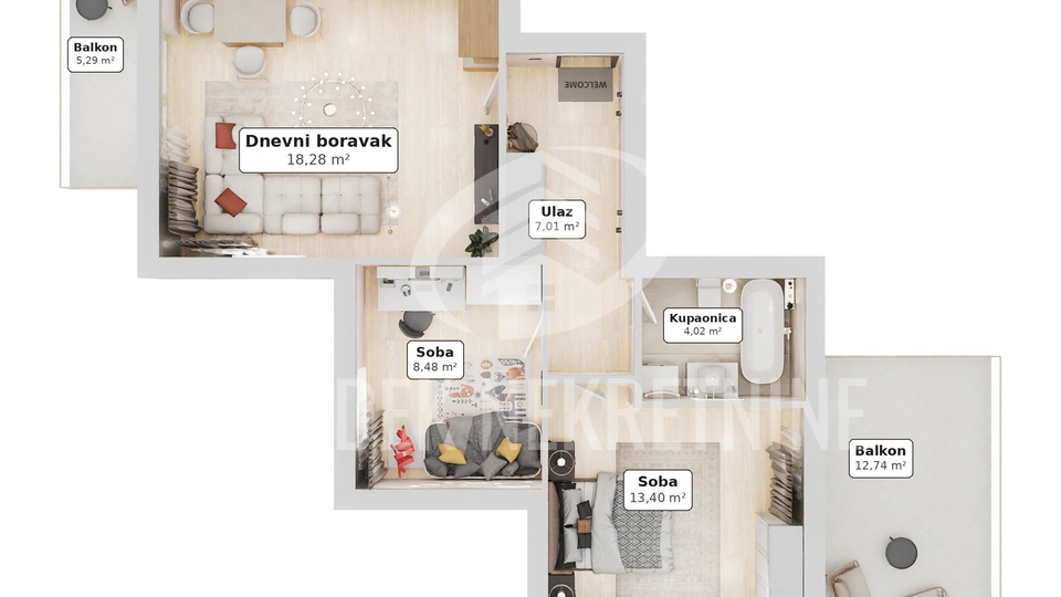 Apartment&comma; 75 m2&comma; For Sale&comma; Tre&scaron;njevka - Jug - Jarun