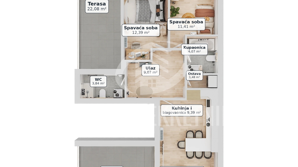 Apartment&comma; 102 m2&comma; For Sale&comma; Tre&scaron;njevka - Jug - Jarun