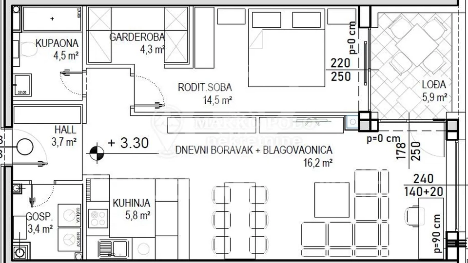 Wohnung, 71 m2, Verkauf, Čakovec - Globetka