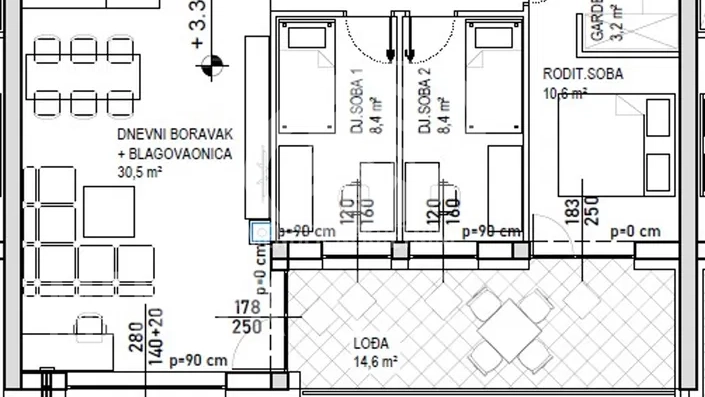 Wohnung, 99 m2, Verkauf, Čakovec - Globetka
