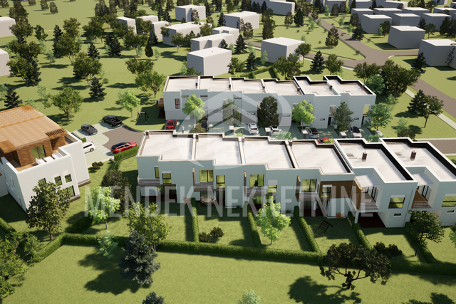 BEZ PROVIZIJE! U IZGRADNJI! Luksuzna kuća u nizu/STAN 121 m2, okućnica 75 m2