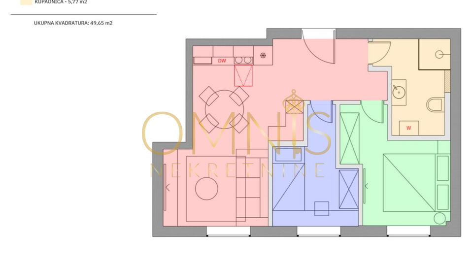 Rijeka, Belveder, apartment 49m2, for sale!
