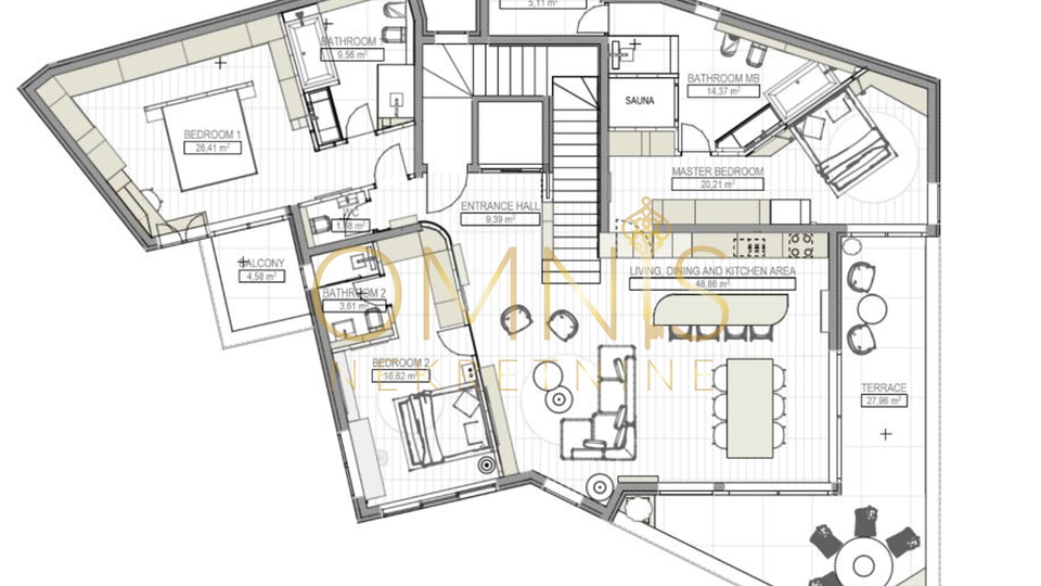Opatija, center, penthouse with sea view, for sale!