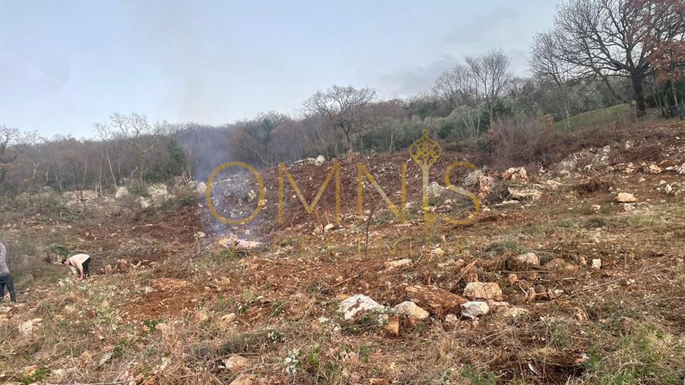 Istra, Labin - građevinsko zemljište 1074m2 s građ. dozvolom