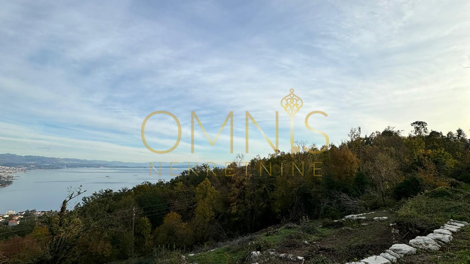 Matulji, Bregi - građevinsko zemljište 5222m2, pogled na more!