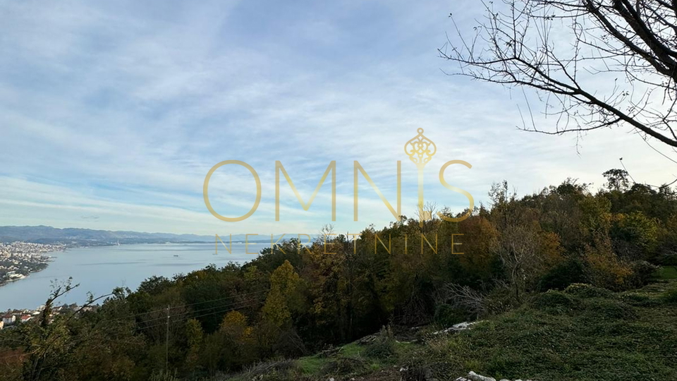 Matulji, Bregi - građevinsko zemljište 5222m2, pogled na more!