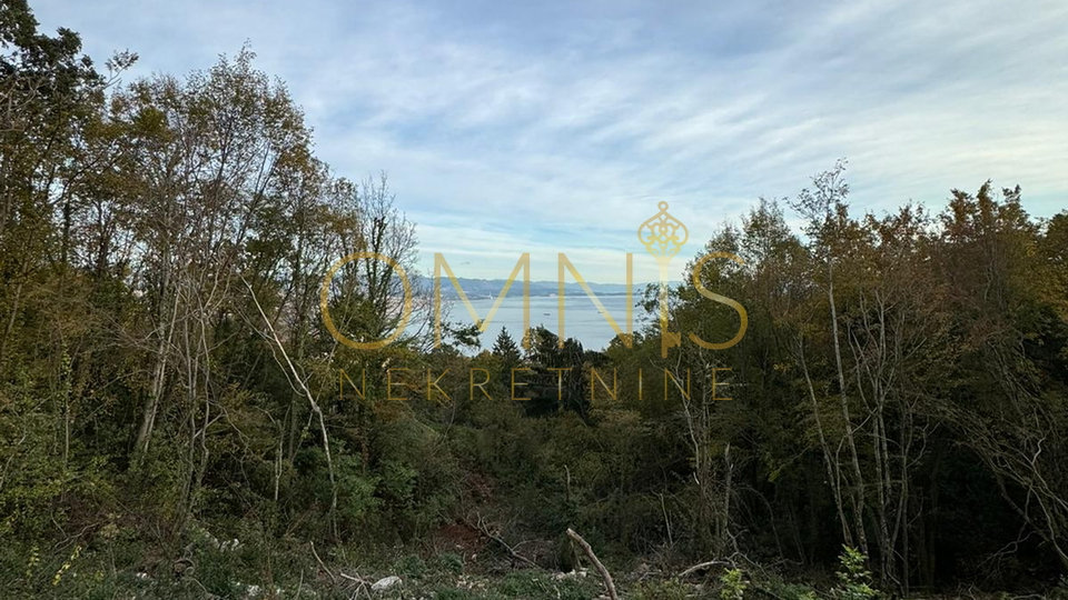 Matulji, Bregi - građevinsko zemljište 910m2, pogled na more!