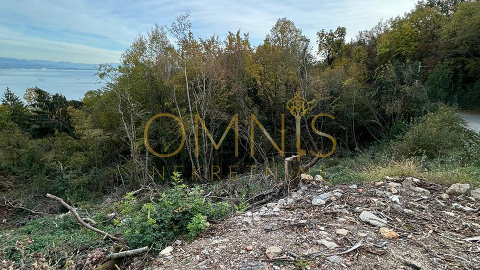 Matulji, Bregi - građevinsko zemljište 910m2, pogled na more!