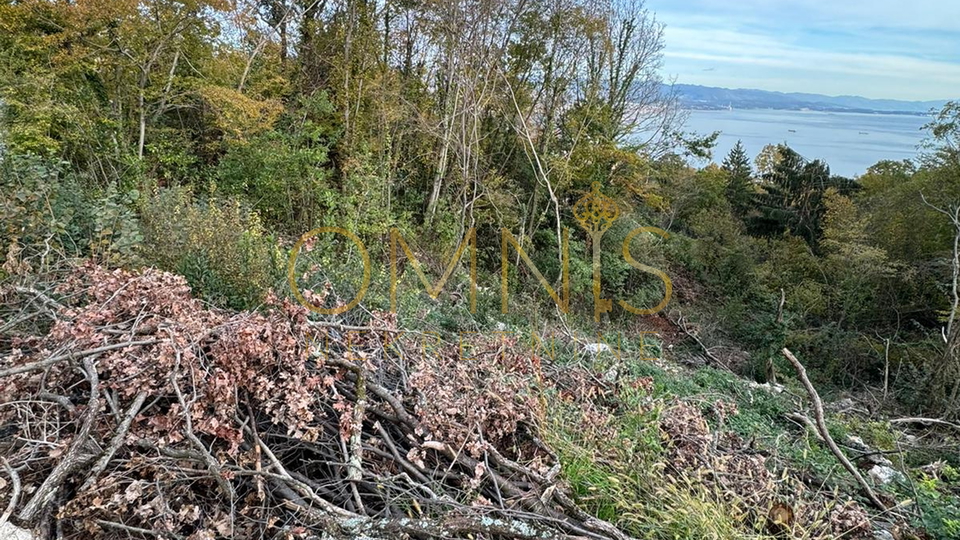 Matulji, Bregi - građevinsko zemljište 910m2, pogled na more!
