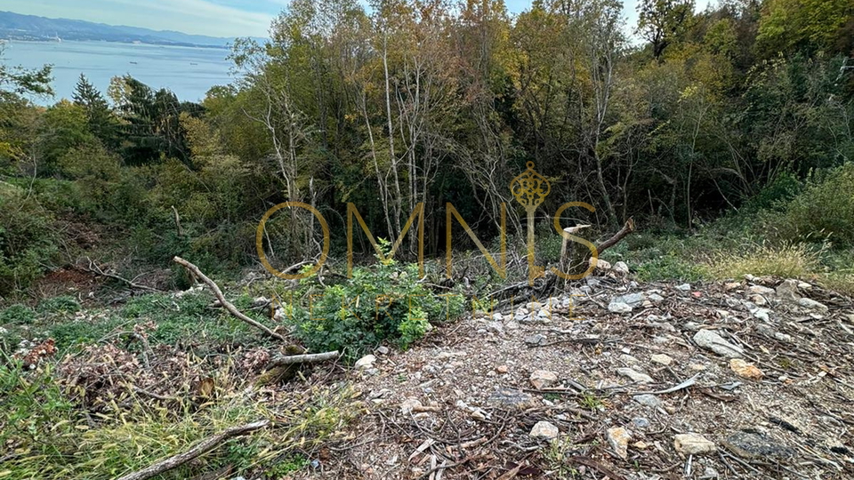 Matulji, Bregi - građevinsko zemljište 910m2, pogled na more!