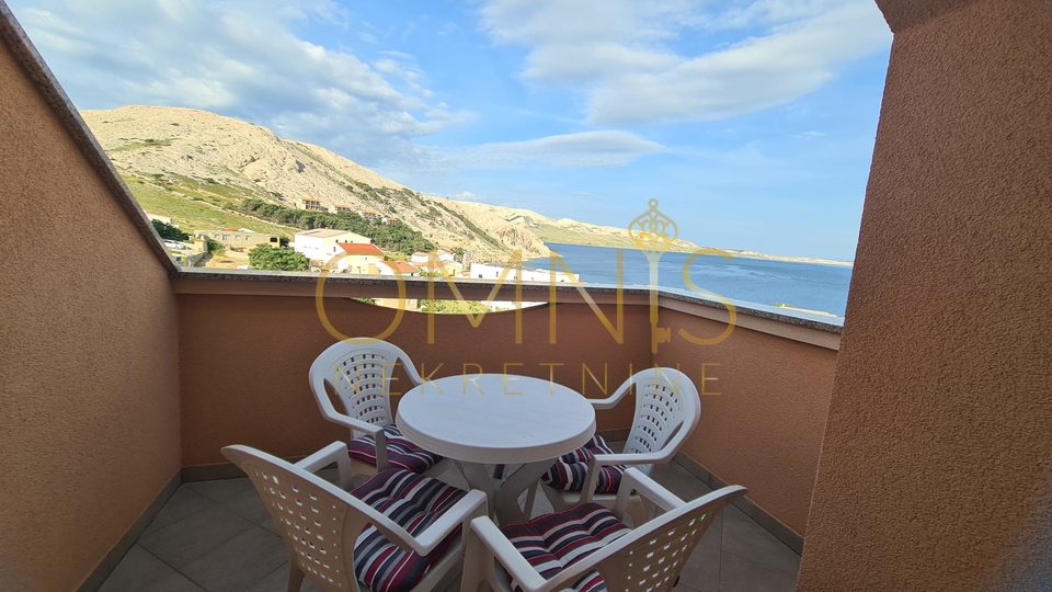 Pag, Metajna, apartman 42 m2, 1SKL s balkonom
